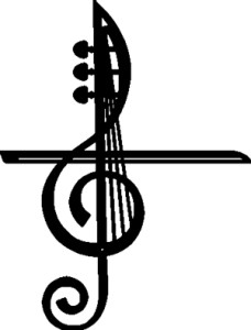 violin and treble clef